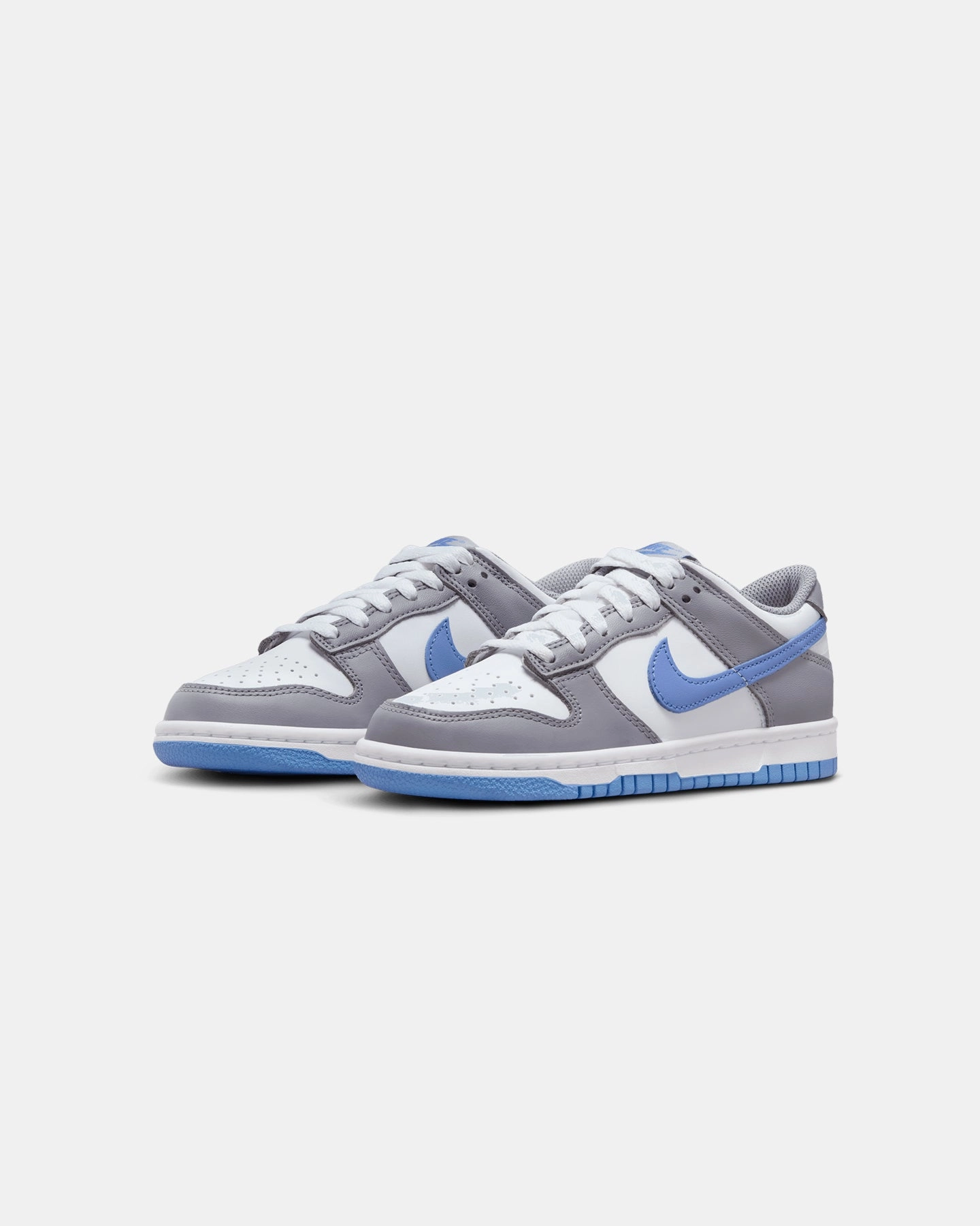Nike Kids' Dunk Low (GS) White/Royal Pulse-Cement Grey Speedy Walk Train Easy