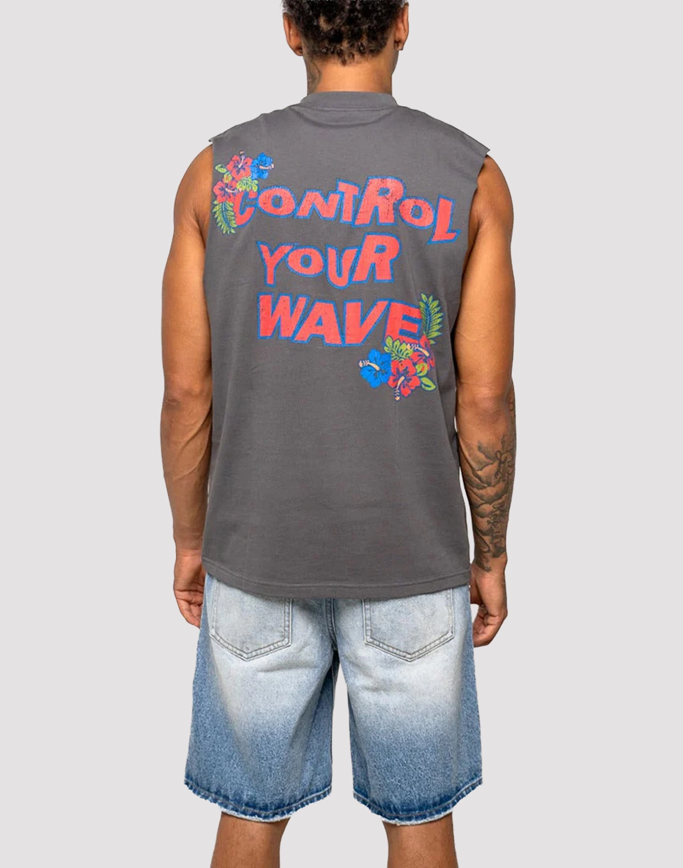 Paradise Lost Control Your Wave Muscle Tee Anatomical Footbed Contouring school - related benefits