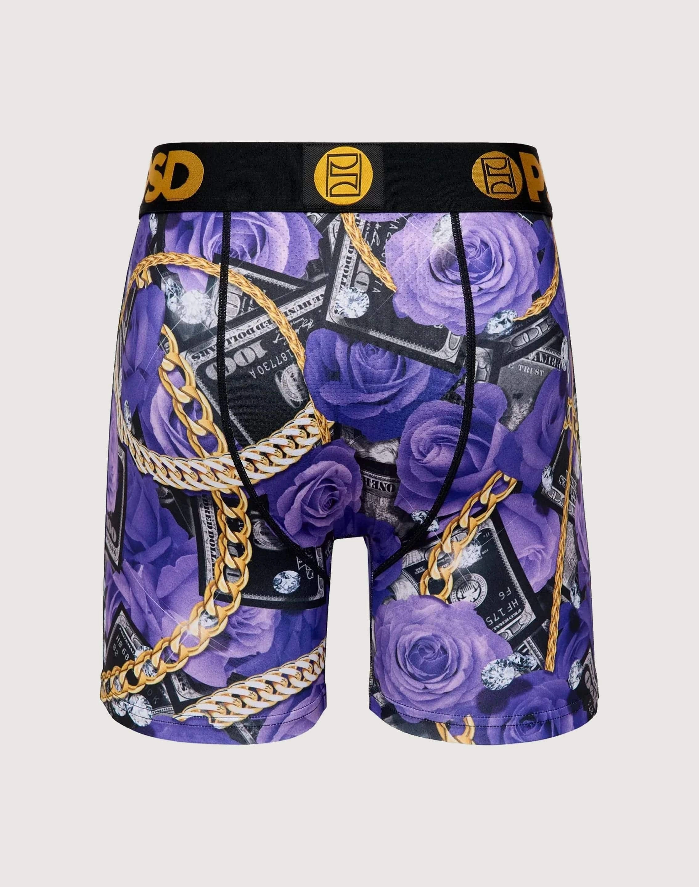 Retro-inspired cushioning Cushioned lining Psd Underwear Rich Roses Boxer Briefs