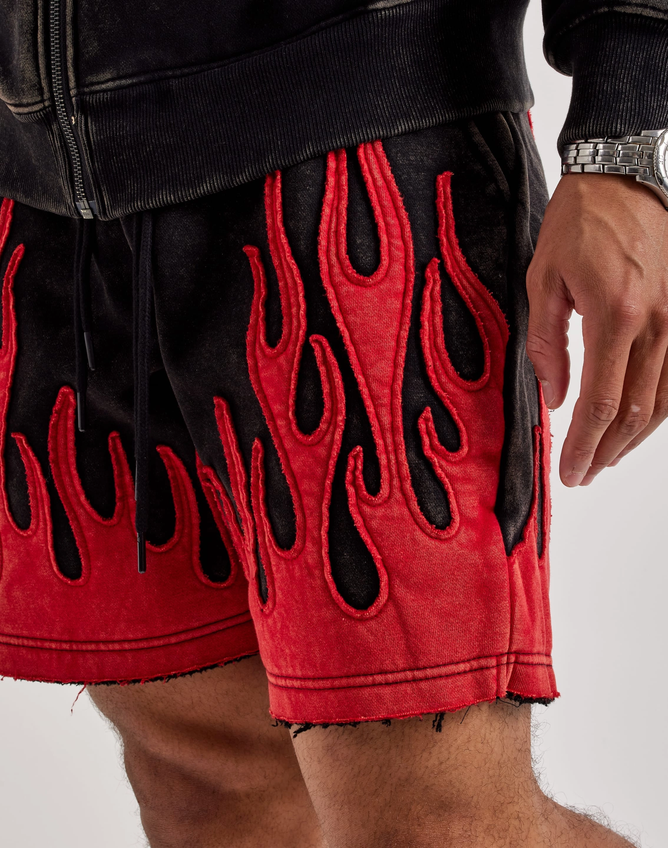 slowest Smoke Rise Flame Fleece Shorts