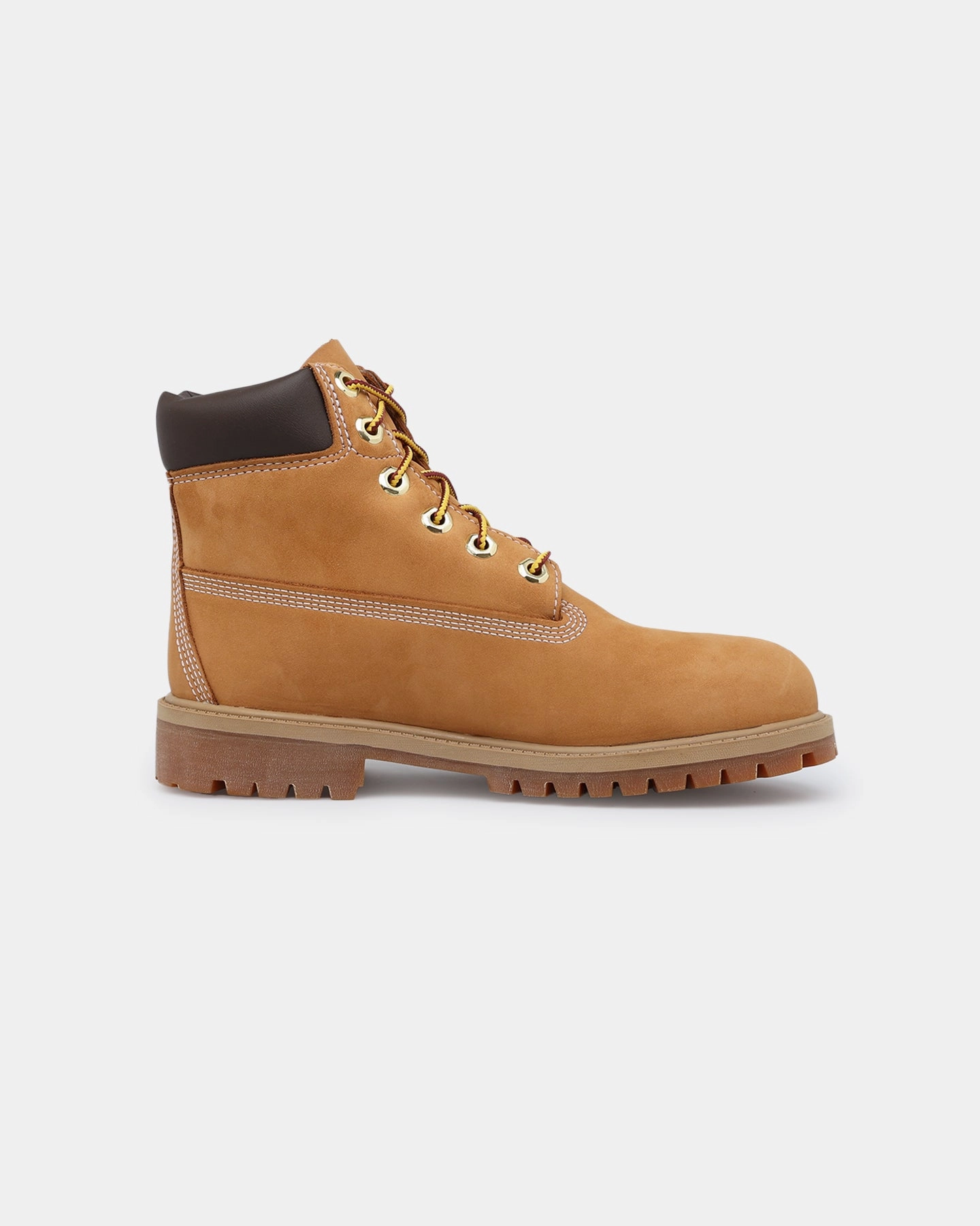 Timberland Kids' 6-Inch Premium Waterproof Boot Wheat Nubuck High Function