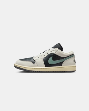 Jordan Women's Air Jordan 1 Low Anthracite/Jade Stacked Heel Technology Barefoot feel