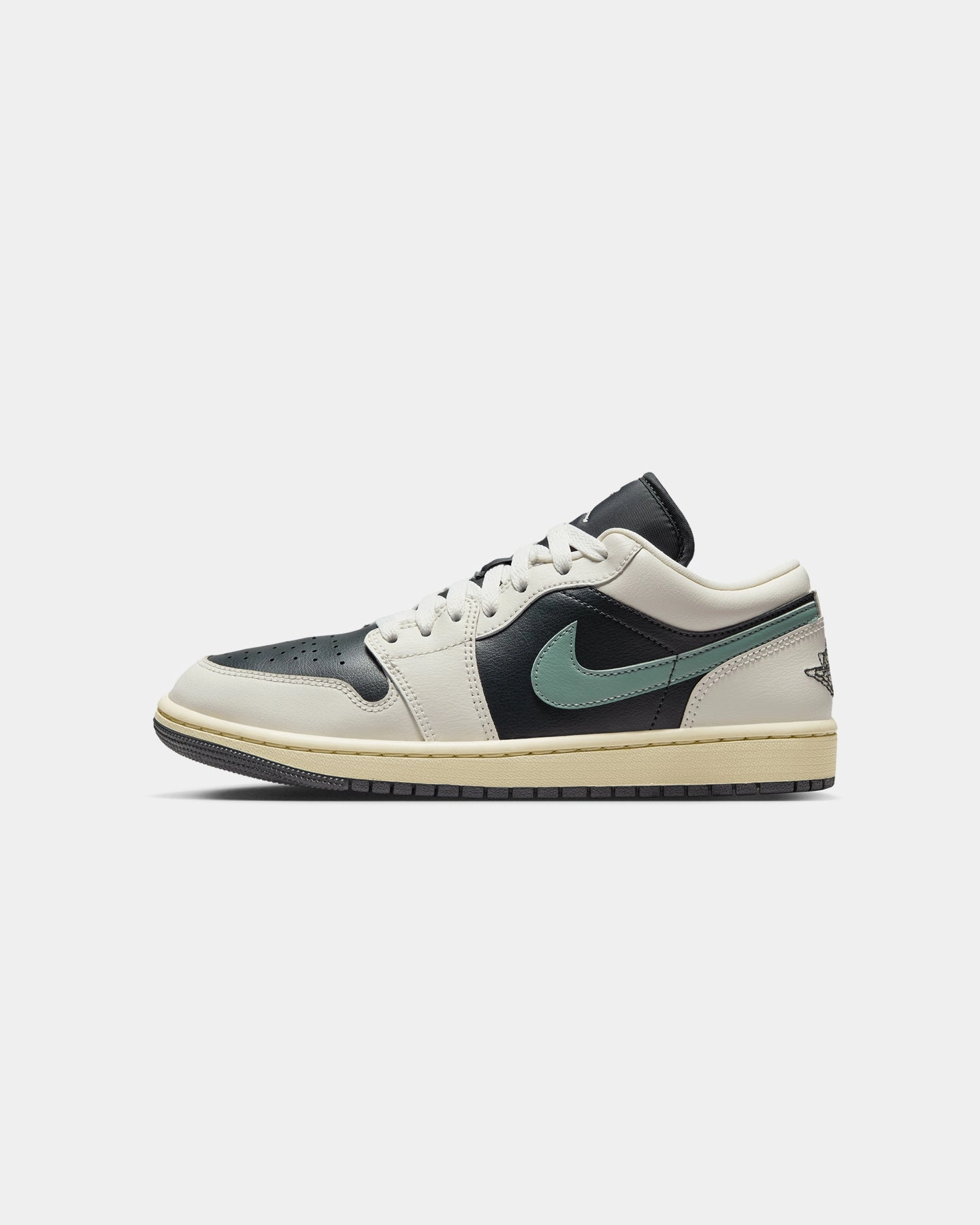 Jordan Women's Air Jordan 1 Low Anthracite/Jade Stacked Heel Technology Barefoot feel