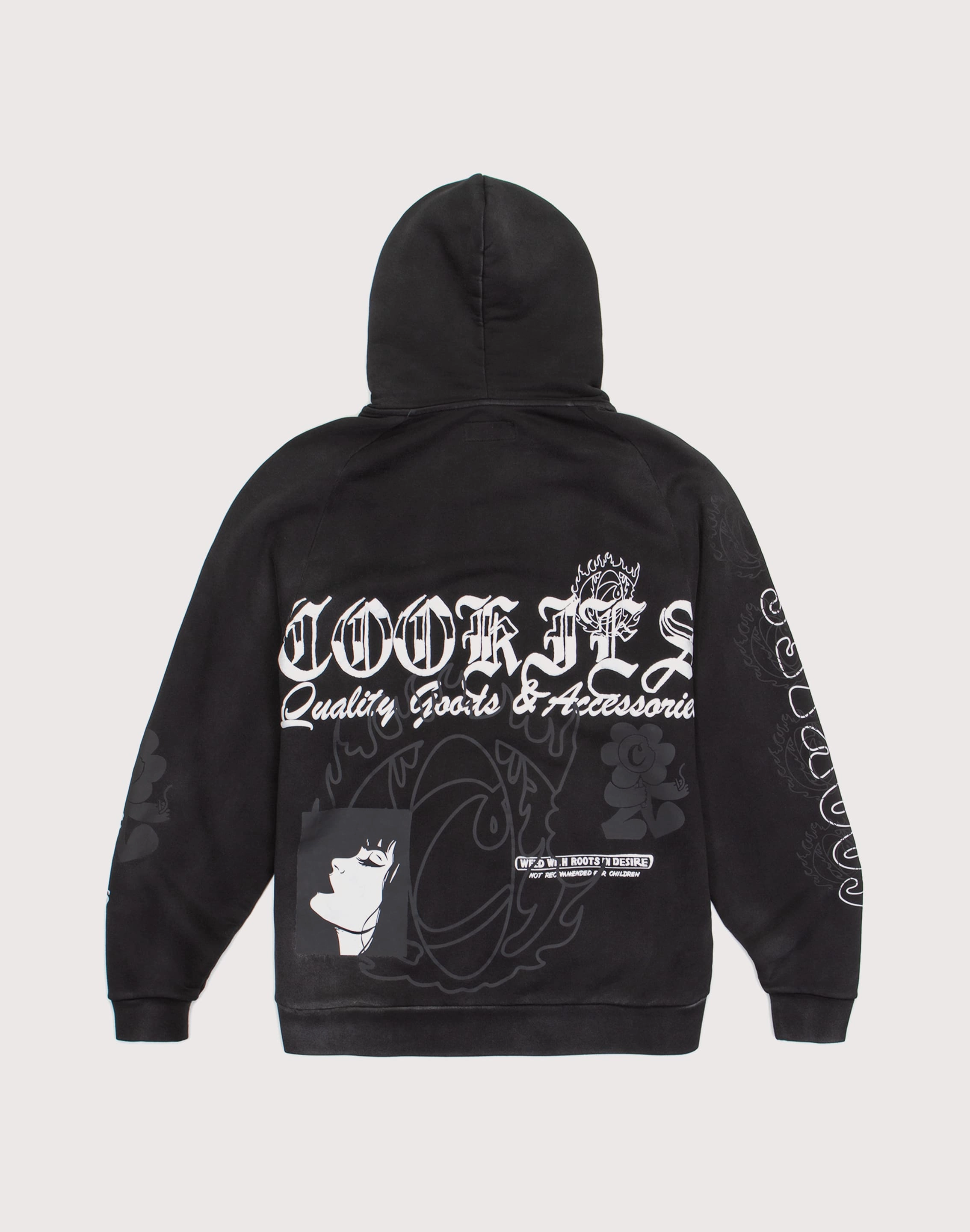 Heel Stability Cookies Sf Florist Full-Zip Fleece Hoodie