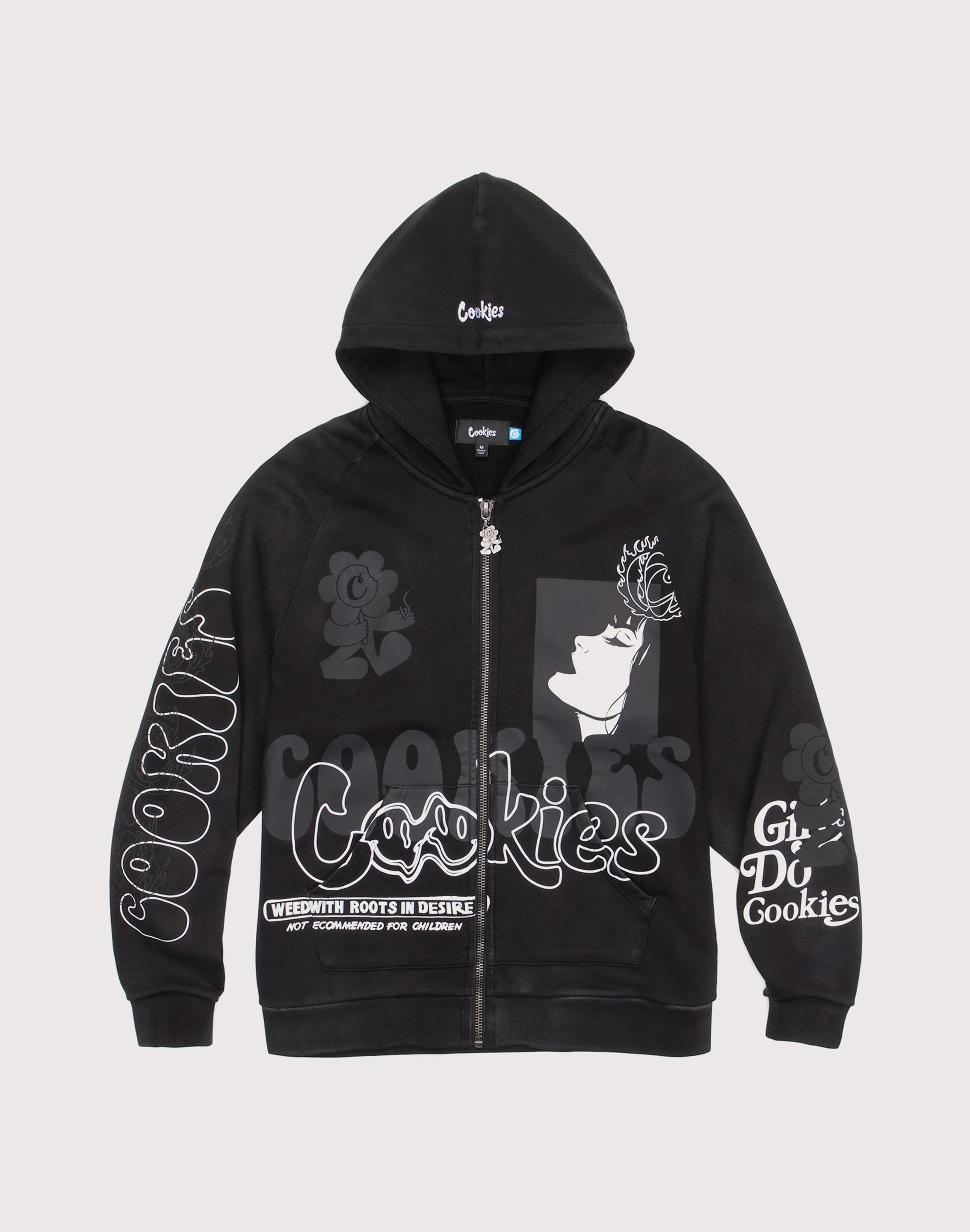 Cookies Sf Florist Full-Zip Fleece Hoodie heel - cup