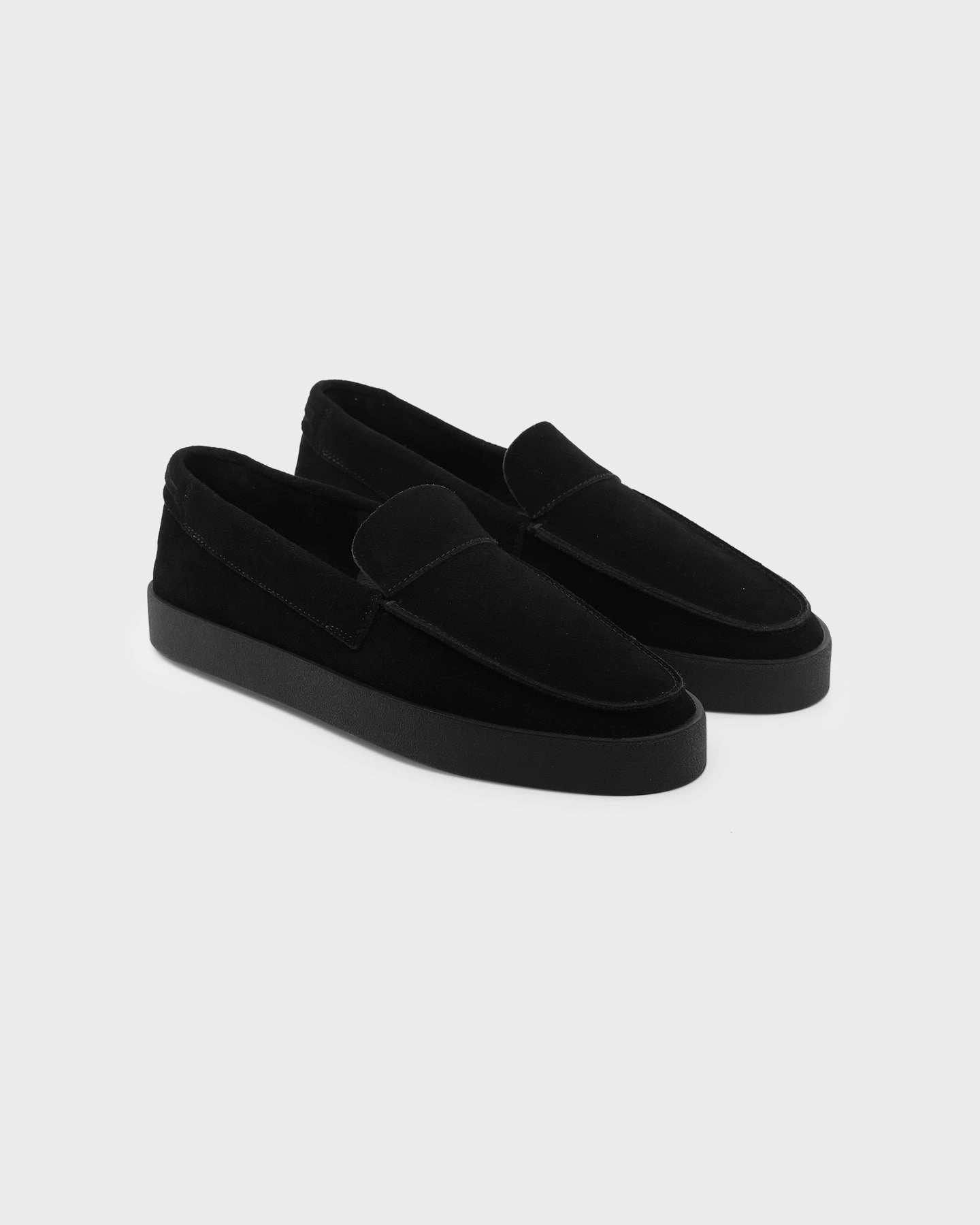 deepest Saint Morta Hemisphere Suede Slip On Loafer Black/Black
