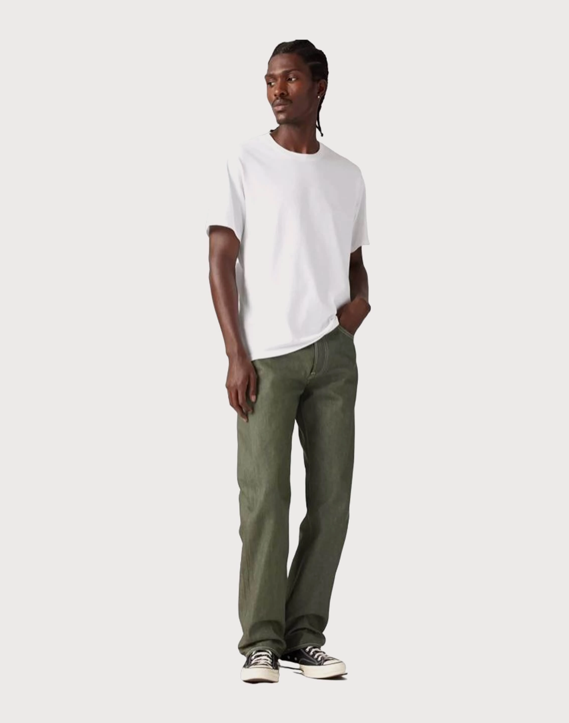 Odor-resistant Levi 501 Rigid Straight Fit Denim Jeans