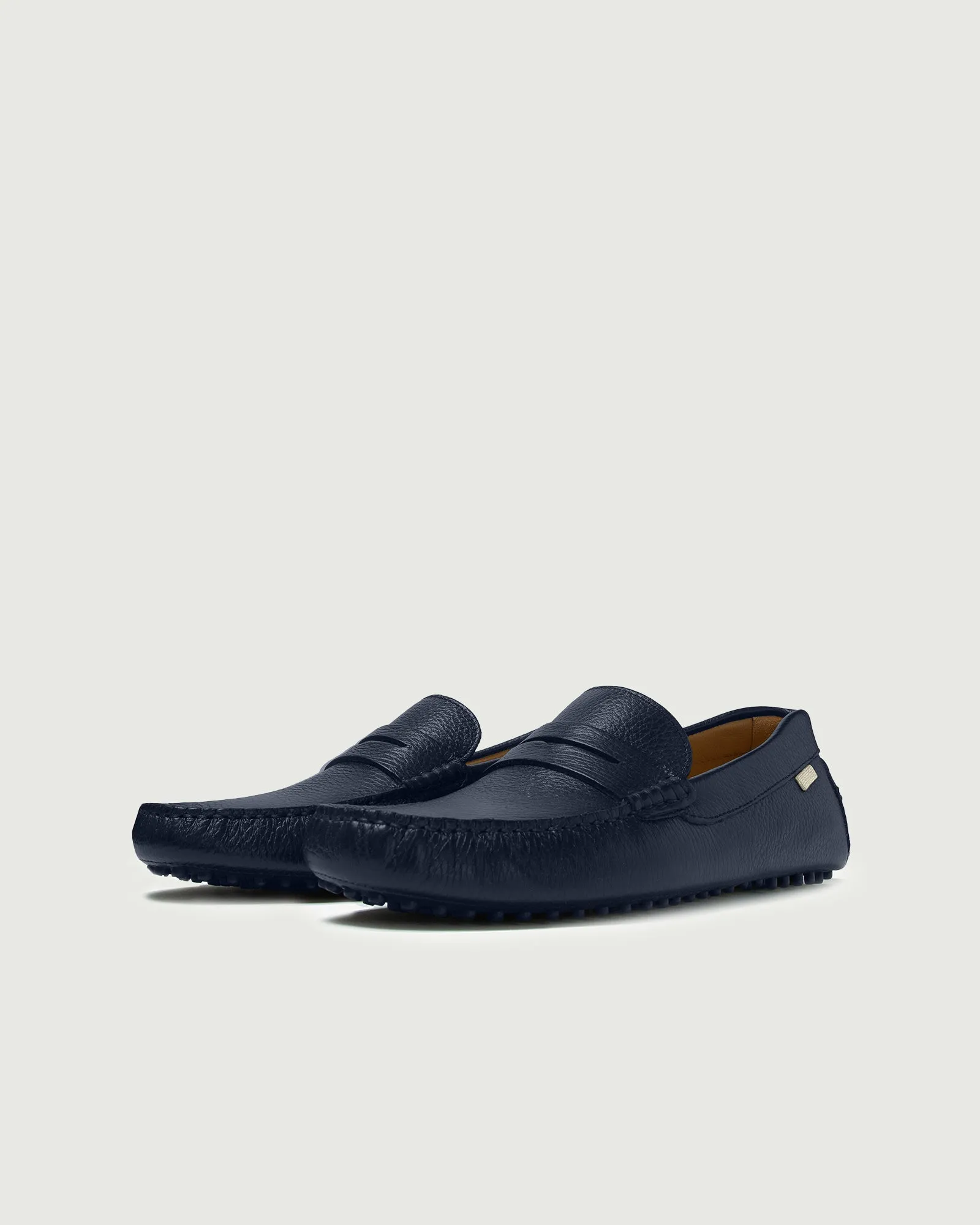 Indoor Practical Slip-Ons Driver | Navy Pebbled