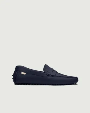 Driver | Navy Pebbled Path Smooth Comfortable Everyday Footwear