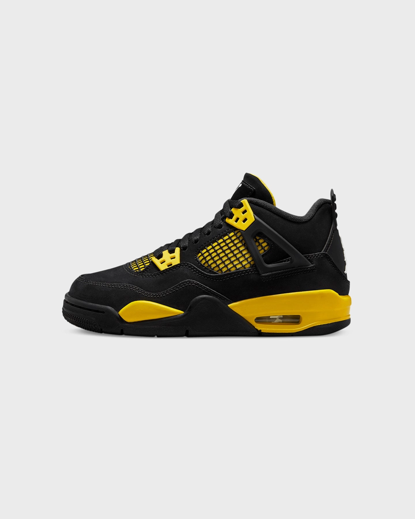 Jordan Kids' Air Jordan 4 Retro Black/White Auxetic Knit