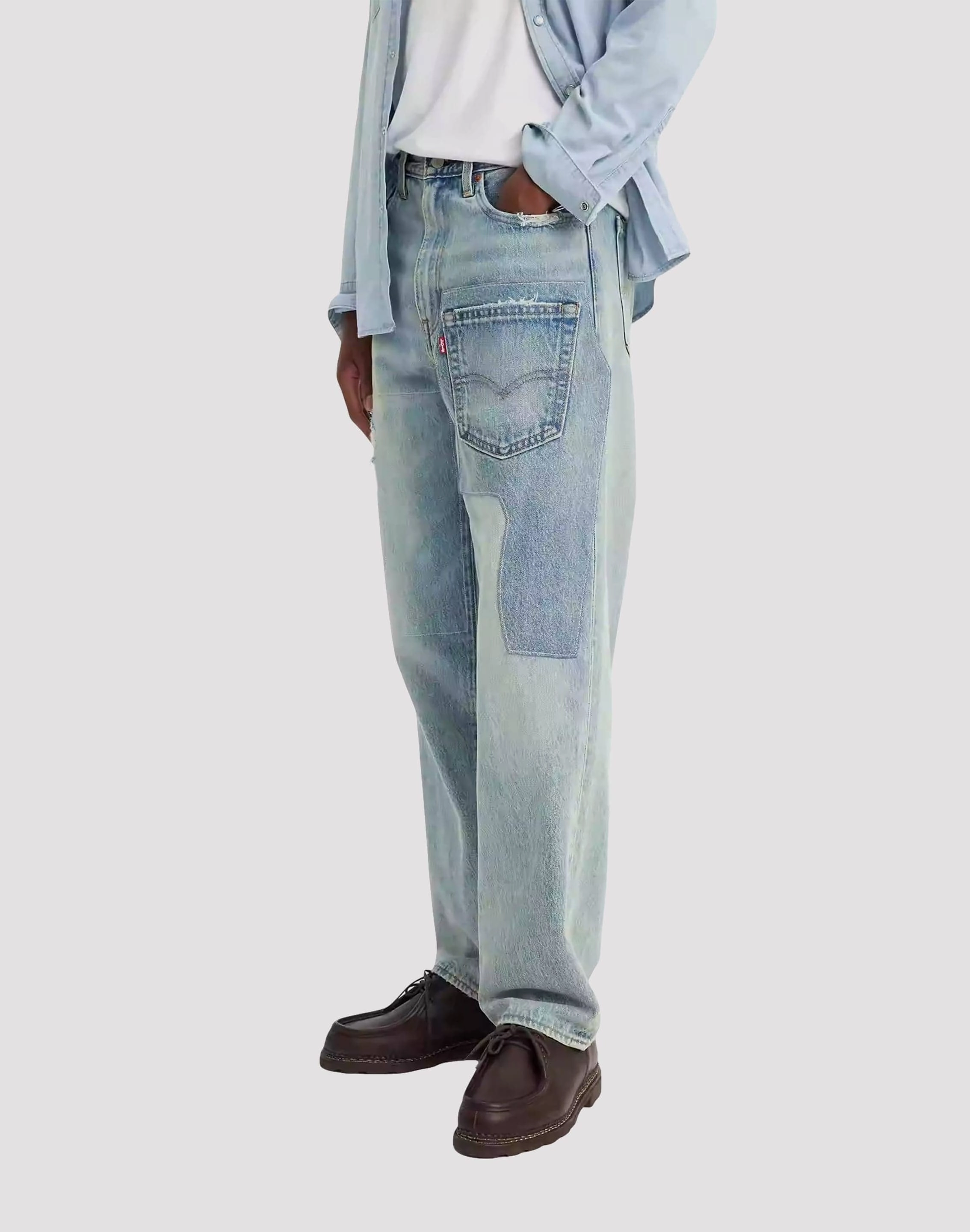 Levi 568 Patch Yourself Premium Loose Denim Jeans Reinforced toe