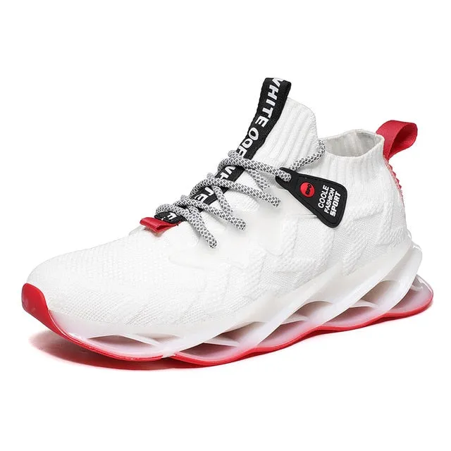 New Outdoor Men Free Running for Men Jogging Walking Sports Shoes High-quality Lace-up Athietic Breathable Blade Sneakers High density foam Sculpted Design